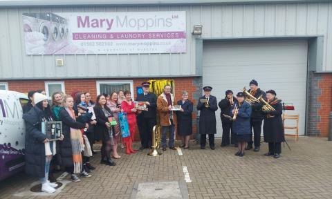 Peter Aldous supports Mary Moppins Charity Appeal