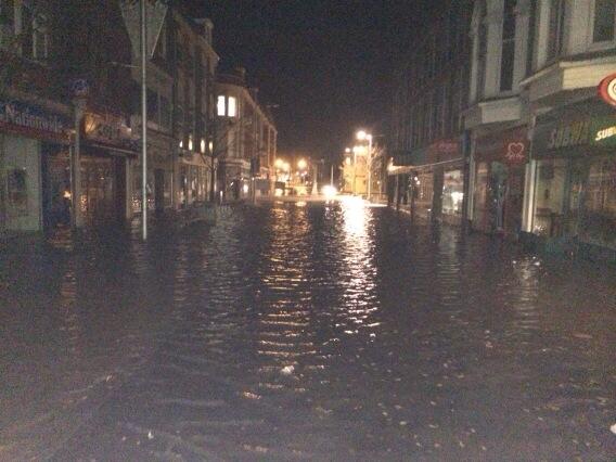 Flooding in Lowestoft 5 Dec 2013