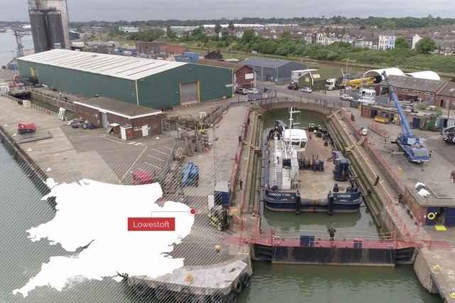 SMS Lowestoft Dry Dock