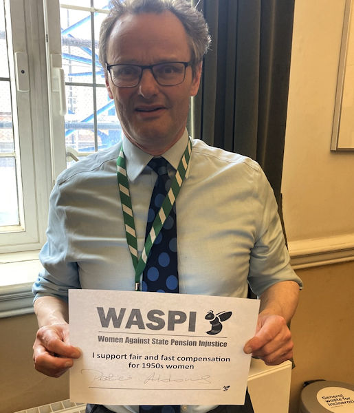 Peter Aldous backs WASPI campaign