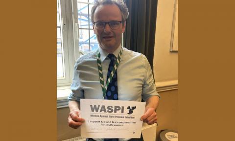 Peter Aldous backs WASPI campaign