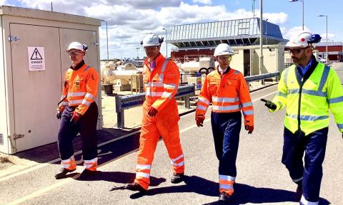 Peter Aldous visits Bacton Gas Terminal