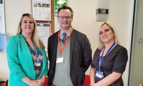 Peter Aldous visits WS Training Lid's Lowestoft Supported Learning Centre